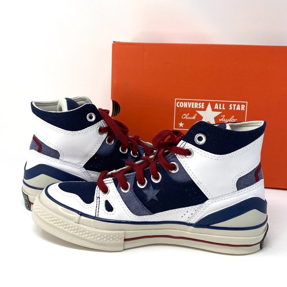 Converse CHUCK 70 E260 High Canvas White Blue Men's Size Sneakers 168631C - Picture 3 of 7